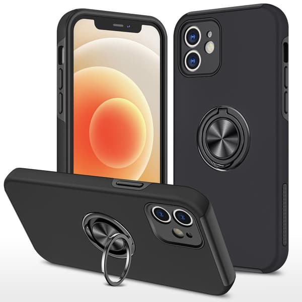 iPhone 12 Fingerring Kickstand Hybrid Taske