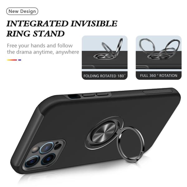iPhone 12 Pro Max Fingerring Kickstand Hybrid Taske