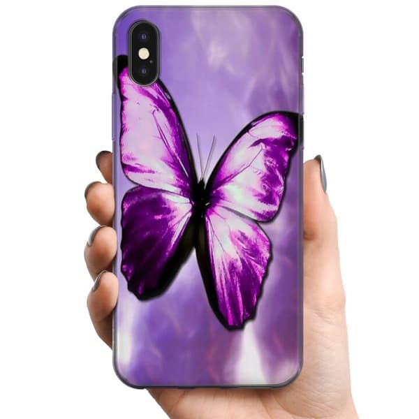 Apple iPhone XS Max TPU Mobilcover Fjærilt