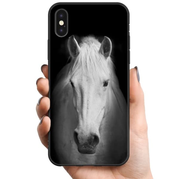 Apple iPhone XS Max TPU Mobilskal Vit Häst