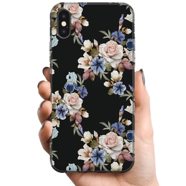 Apple iPhone XS Max TPU Mobilcover Blomster