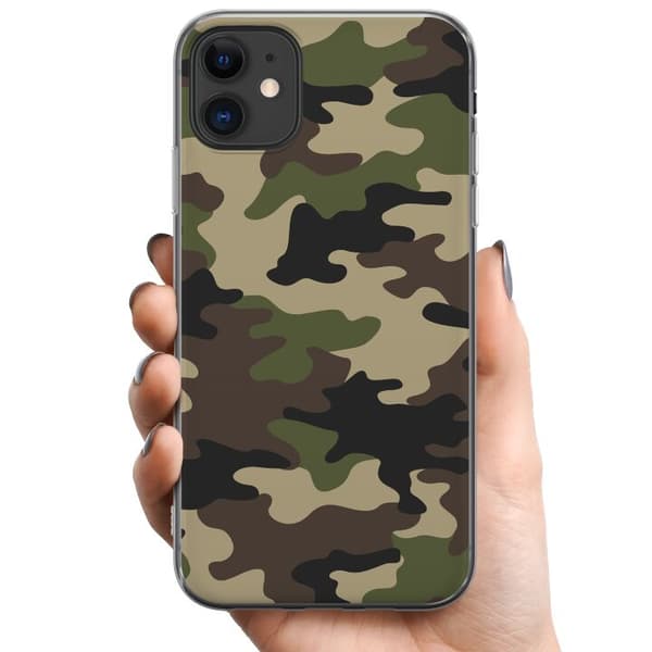 Apple iPhone 11 TPU Mobildeksel Skog kamuflasje