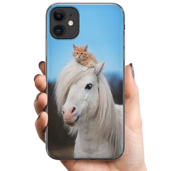 Apple iPhone 11 TPU Mobilskal Häst & Katt