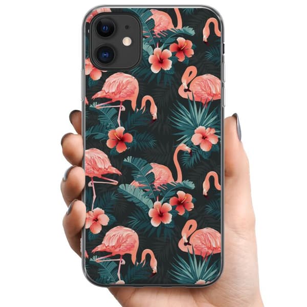 Apple iPhone 11 TPU Mobilcover Flamingo