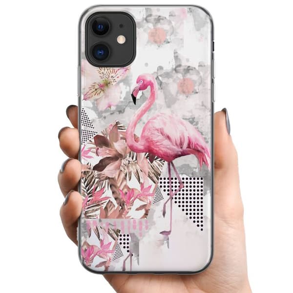 Apple iPhone 11 TPU Matkapuhelimen kuori Flamingo
