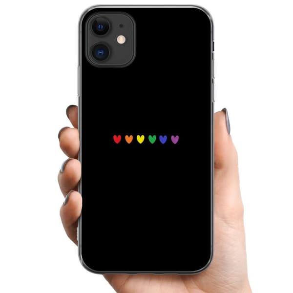 Apple iPhone 11 TPU Mobildeksel Stolt Hjerter