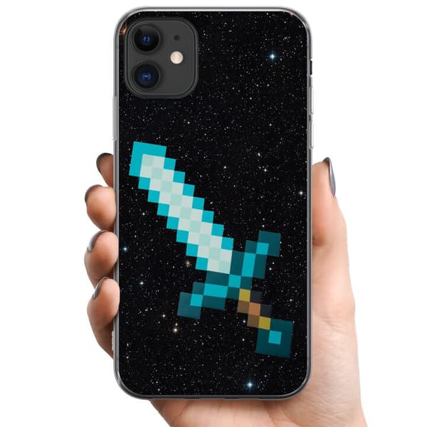 Apple iPhone 11 TPU Mobildeksel Minecraft Sverd