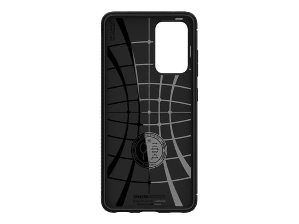 Spigen Rugged Armor - Baksidedeksel for mobiltelefon - termoplast-polyuretan (TPU) - matt svart - for Samsung Galaxy A52, A52 5G