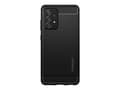 Miniatyrbilde 5 av 5: Spigen Rugged Armor - Baksidedeksel for mobiltelefon - termoplast-polyuretan (TPU) - matt svart - for Samsung Galaxy A52, A52 5G