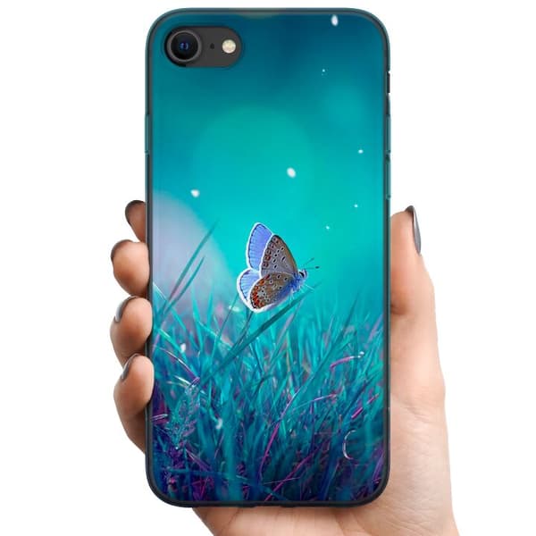 Apple iPhone 8 TPU Mobilcover Magisk Sommerfugl