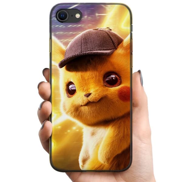 Apple iPhone 8 TPU Mobilcover Detektiv Pikachu