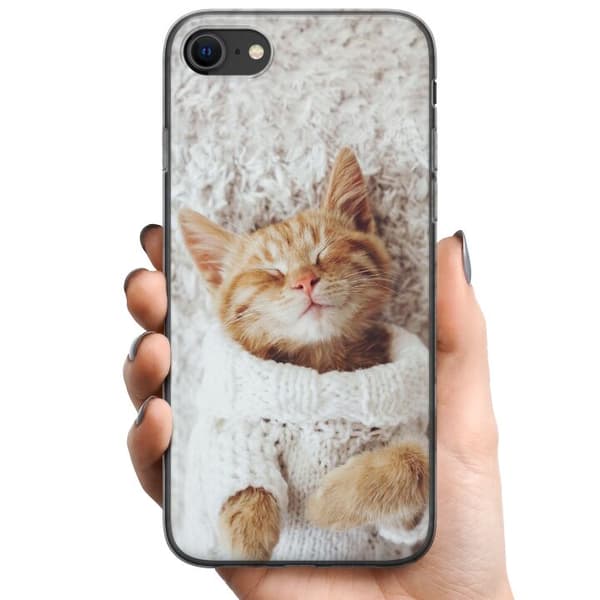 Apple iPhone 8 TPU Mobilcover Kat