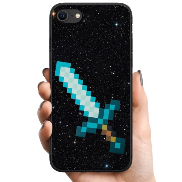 Apple iPhone 8 TPU Matkapuhelimen kuori Minecraft Miekka