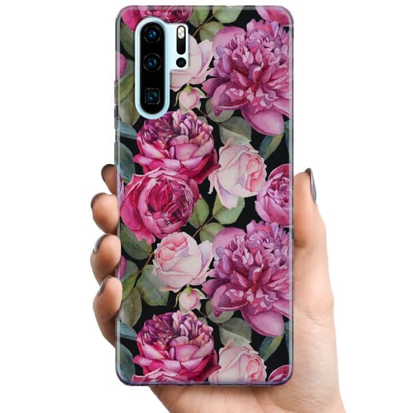 Huawei P30 Pro TPU Matkapuhelimen kuori Kukat