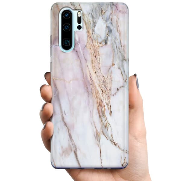 Huawei P30 Pro TPU Mobilcover Marmor