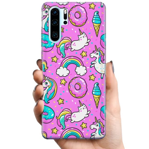 Huawei P30 Pro TPU Mobildeksel Unicorn