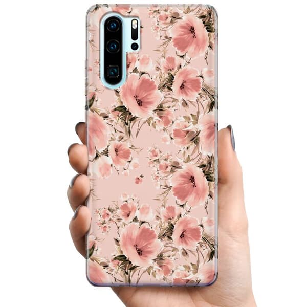 Huawei P30 Pro TPU Matkapuhelimen kuori Kukkia