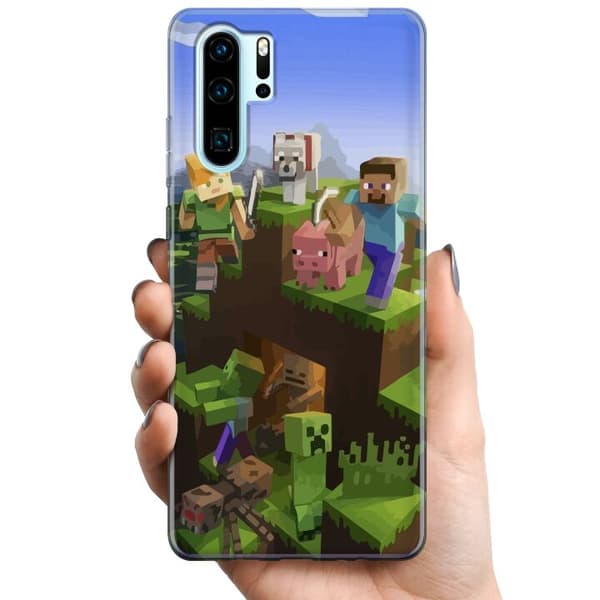 Huawei P30 Pro TPU Mobilskal MineCraft