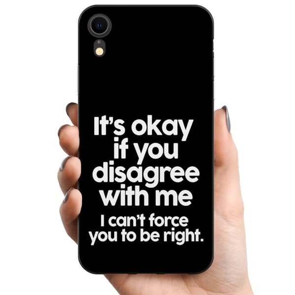 Apple iPhone XR TPU Matkapuhelimen kuori Teksti