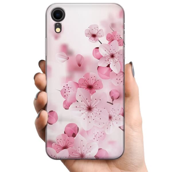Apple iPhone XR TPU Matkapuhelimen kuori Kirsikankukka
