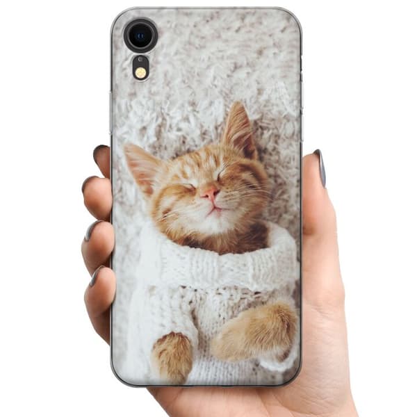 Apple iPhone XR TPU Matkapuhelimen kuori Kissa