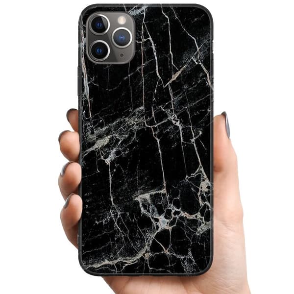 Apple iPhone 11 Pro Max TPU Mobildeksel Svart marmor