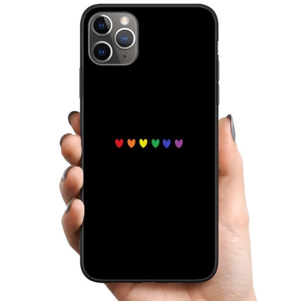 Apple iPhone 11 Pro Max TPU Mobilskal Pride Hearts