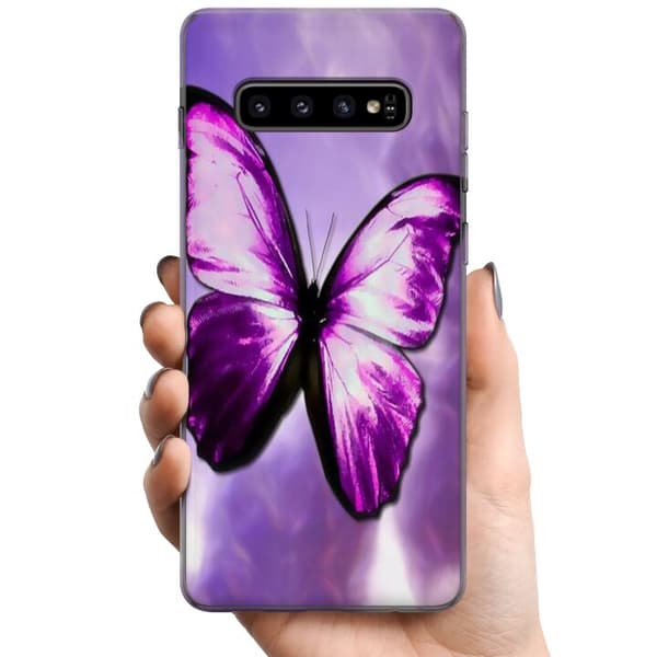 Samsung Galaxy S10+ TPU Matkapuhelimen kuori Perhonen