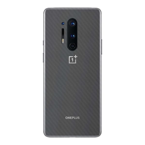 3-pack OnePlus 8 Pro Kolfiber Vinyl Skin Skyddsfilm Baksida