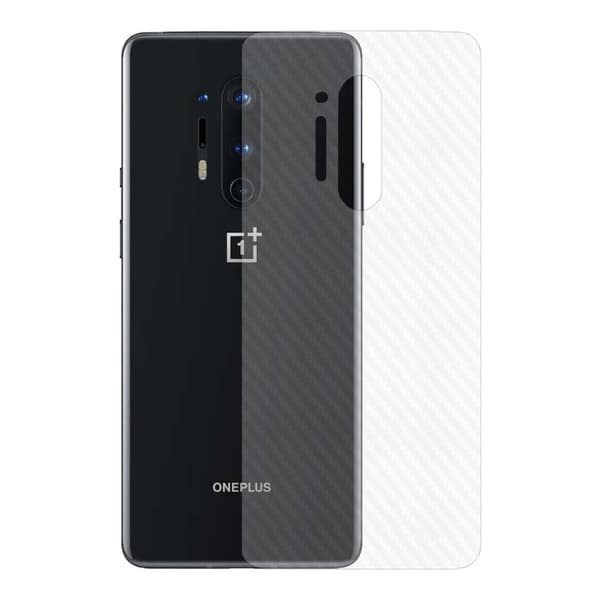 3-pack OnePlus 8 Pro Kolfiber Vinyl Skin Skyddsfilm Baksida
