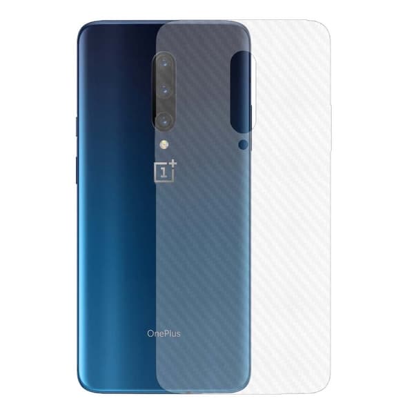 3-pack OnePlus 7 Pro Kolfiber Vinyl Skin Skyddsfilm Baksida