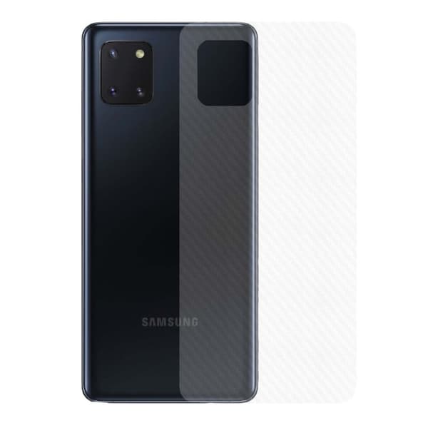 3-pakke galakse note 10 lite carbon fiber hud beskyttende film tilbage