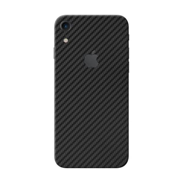 3-pack iPhone XR Carbon Fiber Vinyl Skin Wrap Tilbage