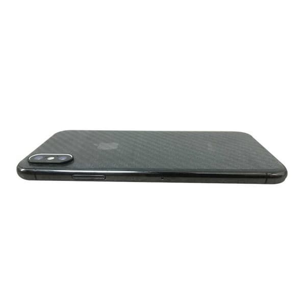 3-pakke iPhone XS Max Carbon Fiber Vinyl Skin Wrap Tilbage