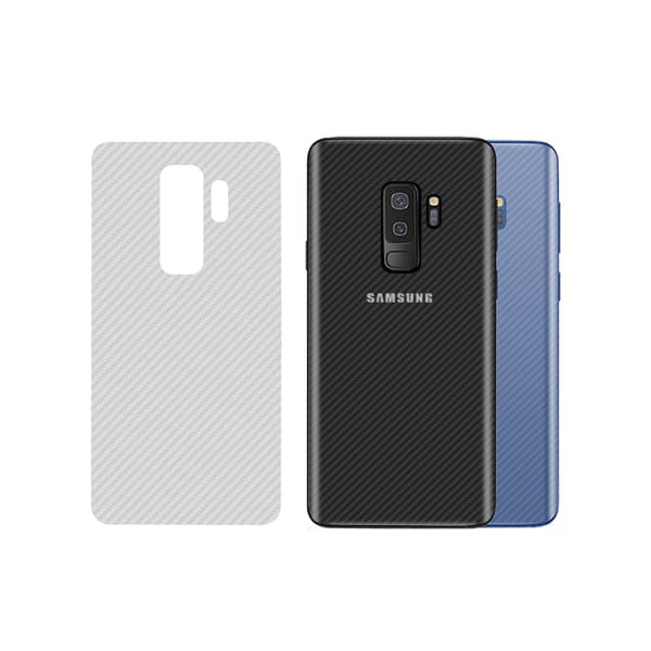 3-Pack Samsung Galaxy S9 Plus Carbon Fiber Hud Beskyttende plast tilbage