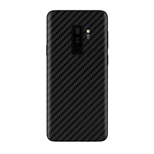 3-Pack Samsung Galaxy S9 Plus Carbon Fiber Hud Beskyttende plast tilbage