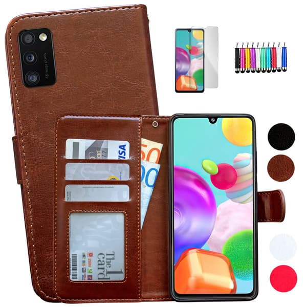 Samsung Galaxy A41 - Læder cover / Beskyttelse
