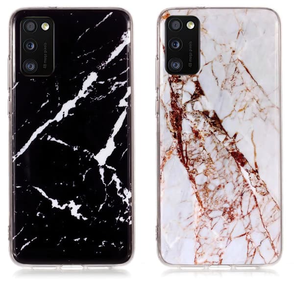Samsung Galaxy A41 - Cover / Beskyttelse Marble White