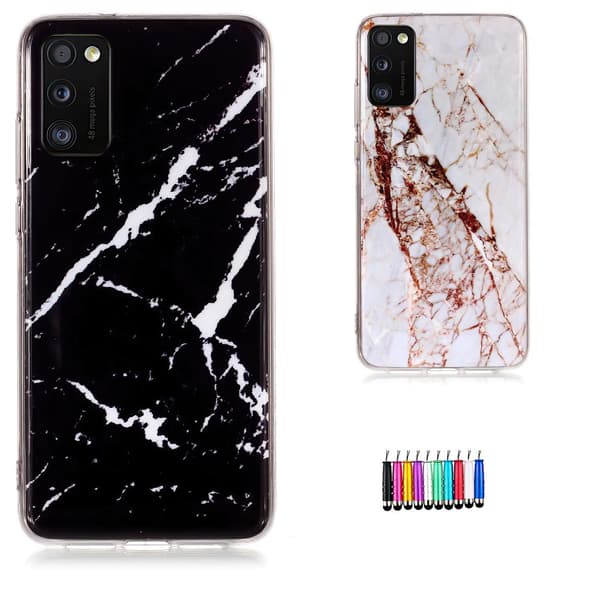 Samsung Galaxy A41 - Cover / Beskyttelse Marble White