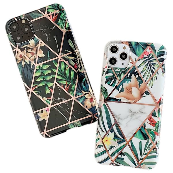 iPhone 11 Pro - Geometric Flower Case Black