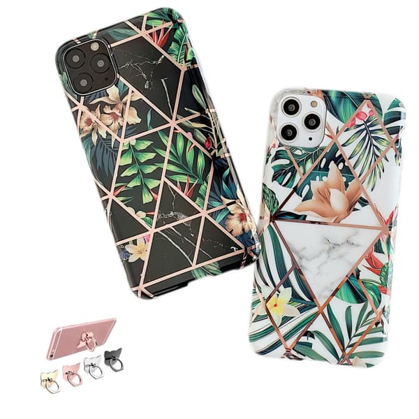 iPhone 11 Pro - Geometric Flower Case White