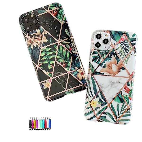 iPhone 11 Pro - Geometric Flower Case Black