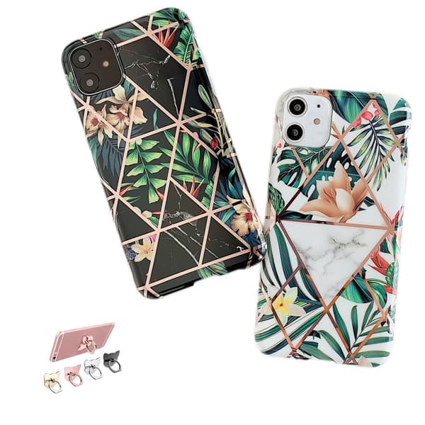 iPhone 12 - Skal / Skydd / Geometriskt White