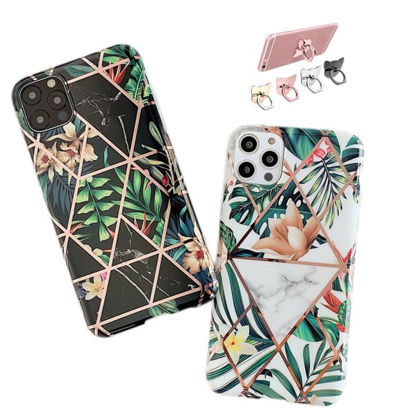 iPhone 12 Pro - Skal / Skydd / Geometriskt White