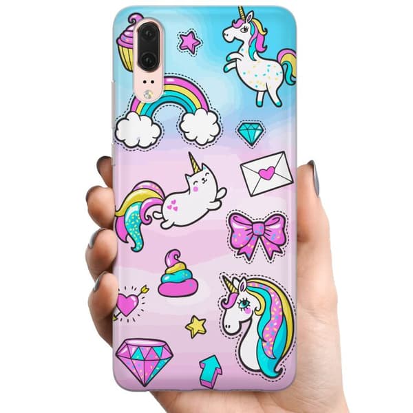 Huawei P20 TPU Matkapuhelimen kuori Unicorn