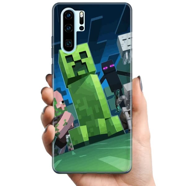 Huawei P30 Pro TPU Mobilcover MineCraft