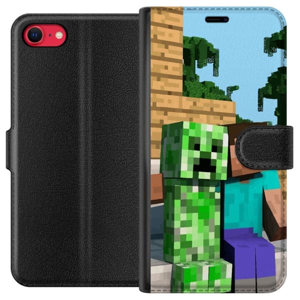 Apple iPhone 8 Tegnebogsetui MineCraft