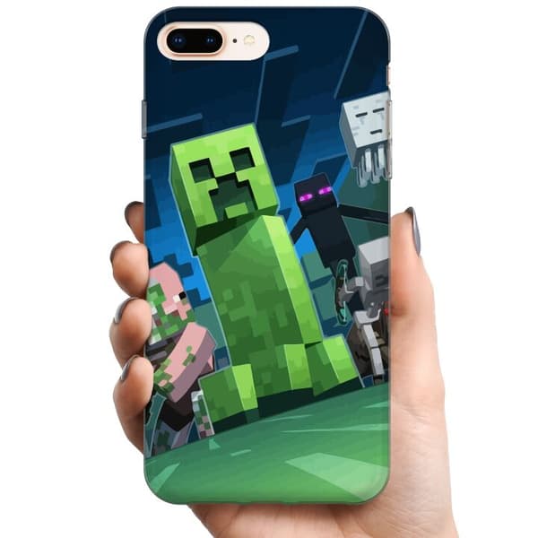 Apple iPhone 8 Plus TPU Mobilcover MineCraft