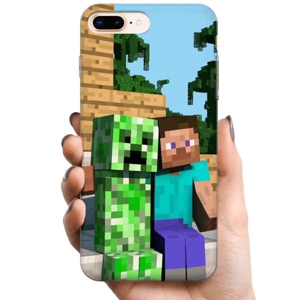 Apple iPhone 8 Plus TPU Mobilcover MineCraft