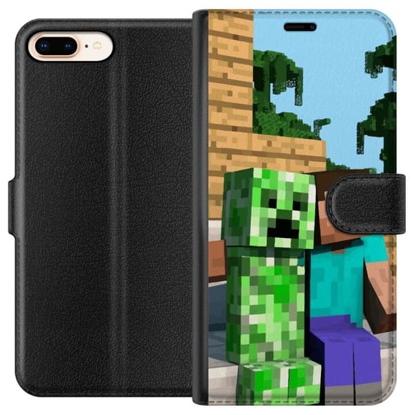 Apple iPhone 8 Plus Plånboksfodral MineCraft